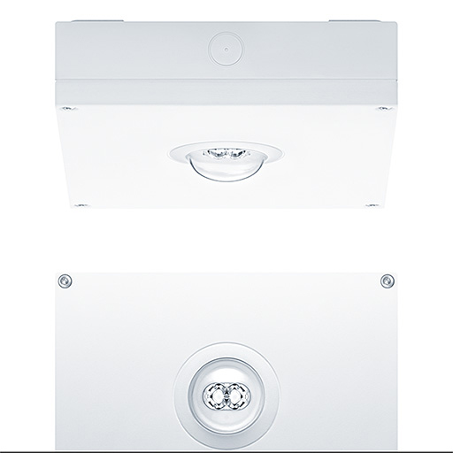 LED-Sicherheitsleuchte 4,5W 4000K 307lm IP65 2LEDs Deckenanb ÜberwBaust dezentr