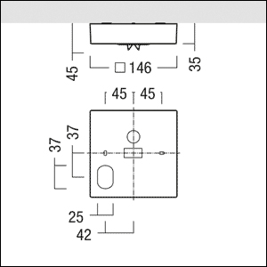 LED-Sicherheitsleuchte 7,2W 4000K 556lm IP40 2LEDs Deckenanb ÜberwBaust dezentr
