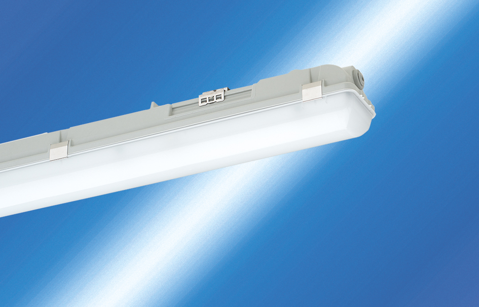 LED-Feuchtraumleuchte LUXANO2 30W 4000K 4100lm gr Konv IP65 1185x85x88mm
