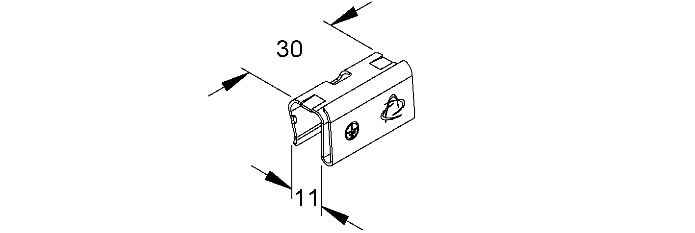 Deckelverbinder 25mm ST