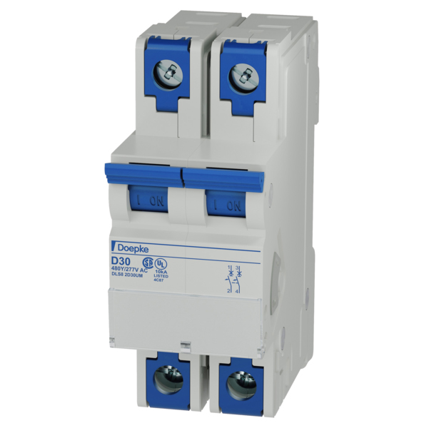 Leitungsschutzschalter UC D 30A 2p 480V 2TE 16,67-400Hz IP20