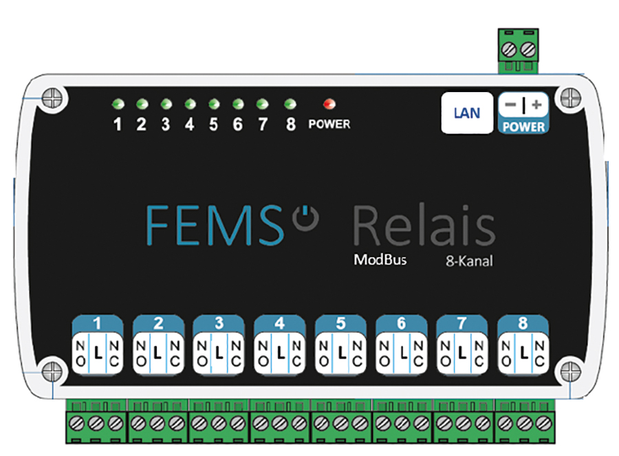 Relaisboard 8-Kanal TCP