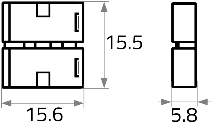 Kupplung/Verbinder ger VARDAflex 15,5mm Profi-10 ws