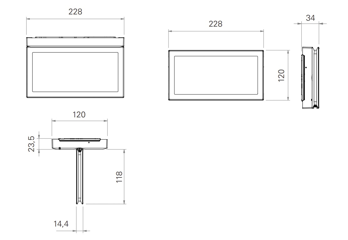 LED-Sicherheitsleuchte 2W 6500K IP43 20m Wand/Decke 16LEDs eins/zweis dezentr