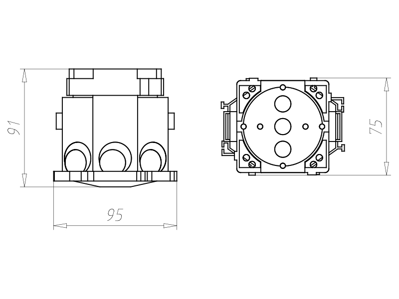 Verbindungsdose Beton Kst IP3X Ger/VerbDose/kast