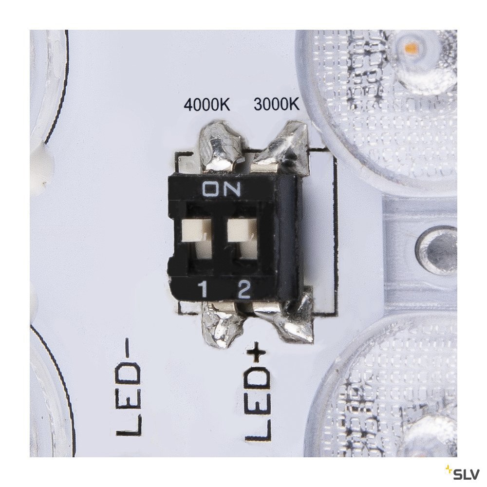 LED-Anbauleuchte 17W 3000-4000K 1300lm anth Konv IP65 300x300x65mm