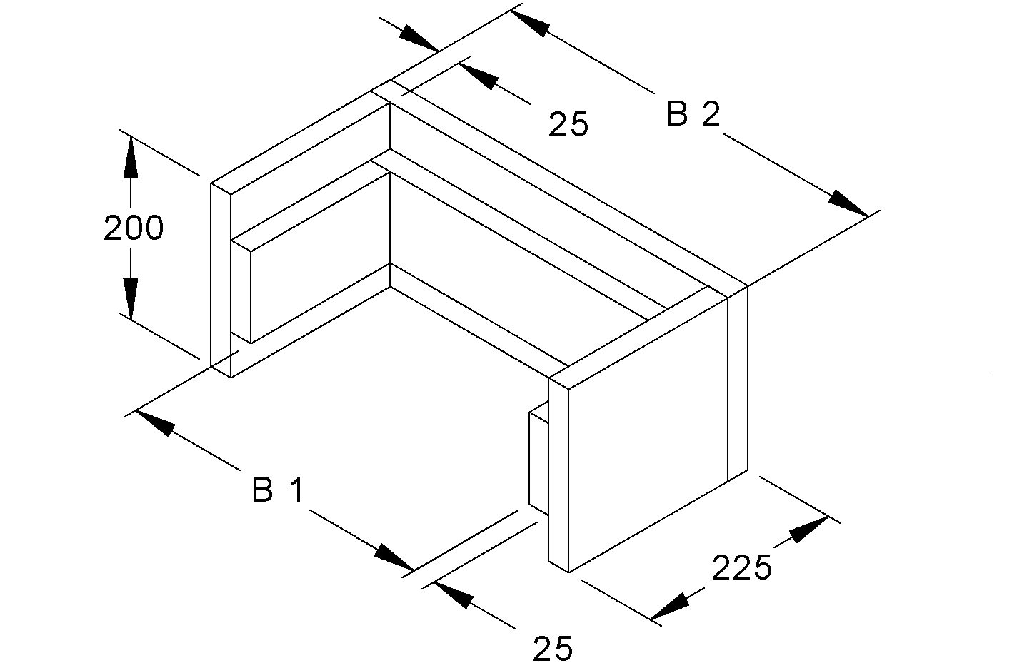 Zugentlastung-BS 350x200mm 25mm