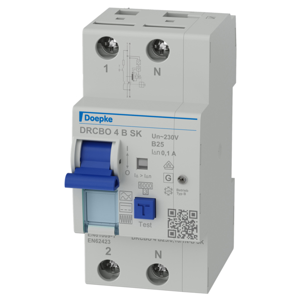 FI/LS-Schutzschalter B25 2p 0,1A B 6kA 2,5TE 1p 230V