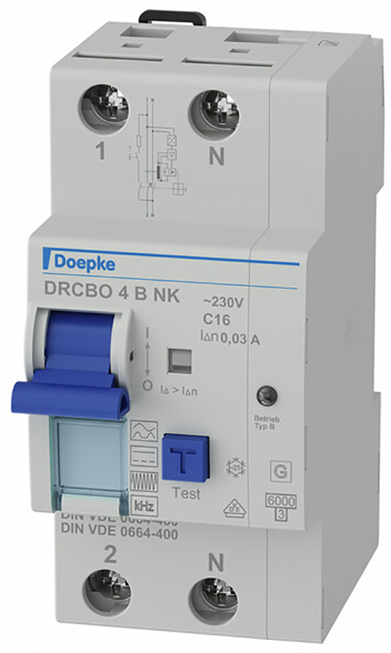 FI/LS-Schutzschalter C16 2p 0,3A B 6kA 2,5TE 1p 230V