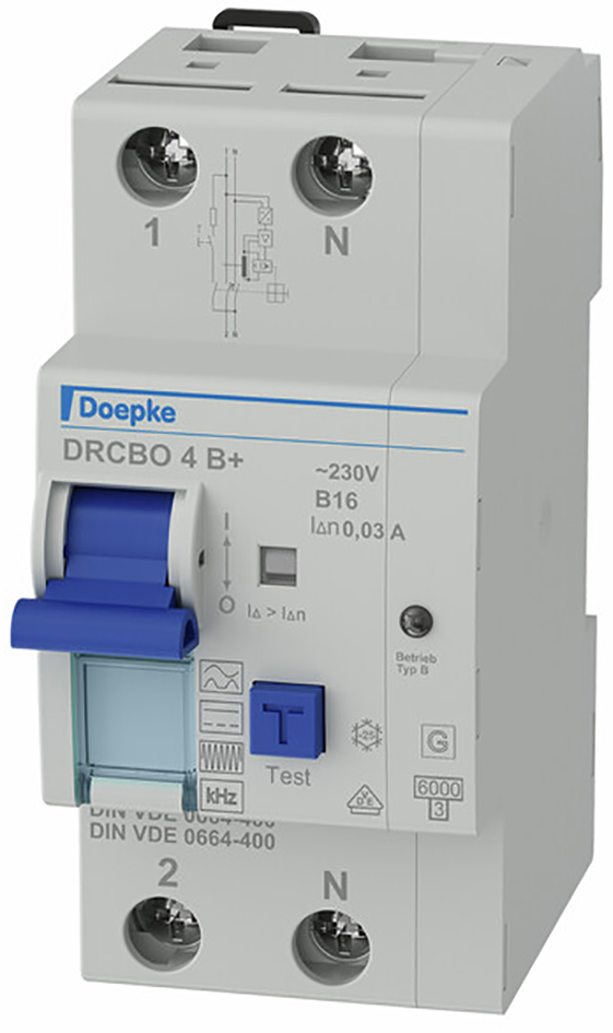 FI/LS-Schutzschalter C32 2p 0,03A B+ 6kA 2,5TE 1p 230V