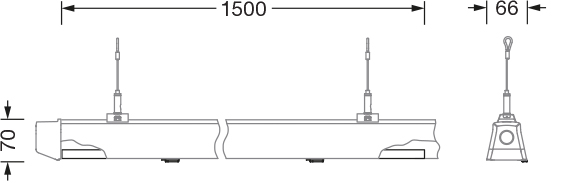 LED-Leuchteneinsatz 57W Licross11 8460lm 2700-6500K 1LED elektr.Trafo IP40 ws