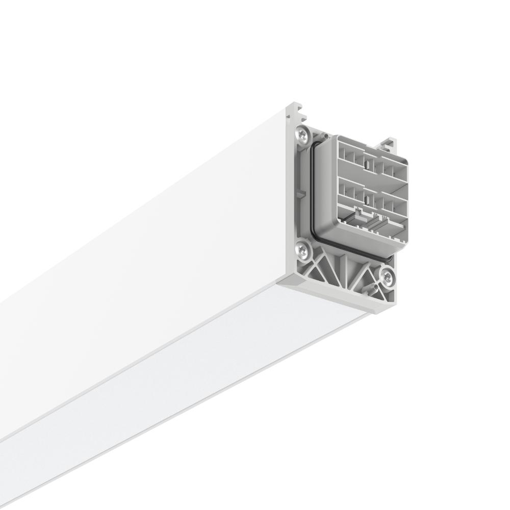 LED-Geräteträger 40W LINEDO 4000K 6000lm 4LEDs elektr.Trafo IP54 ws 58x2291x76mm