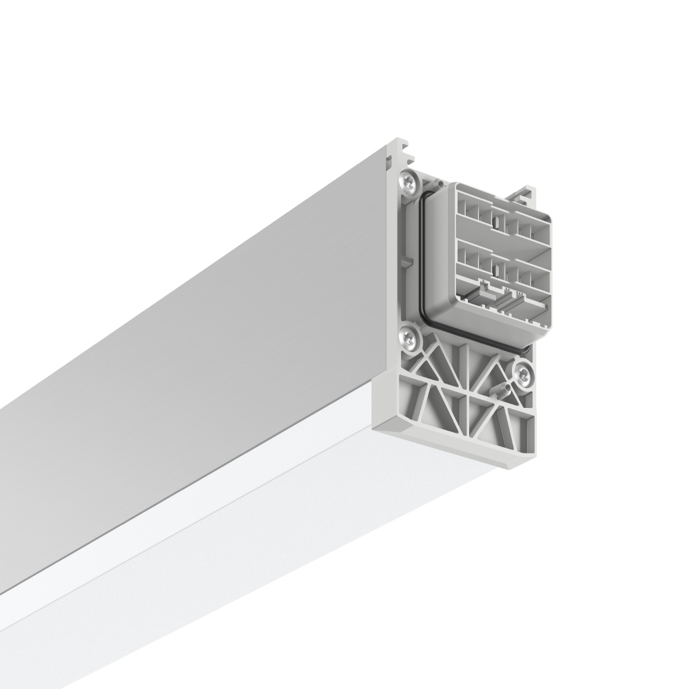 LED-Geräteträger 104W LINEDO 3000K 4LEDs 13900lm elektr.Trafo IP54 al