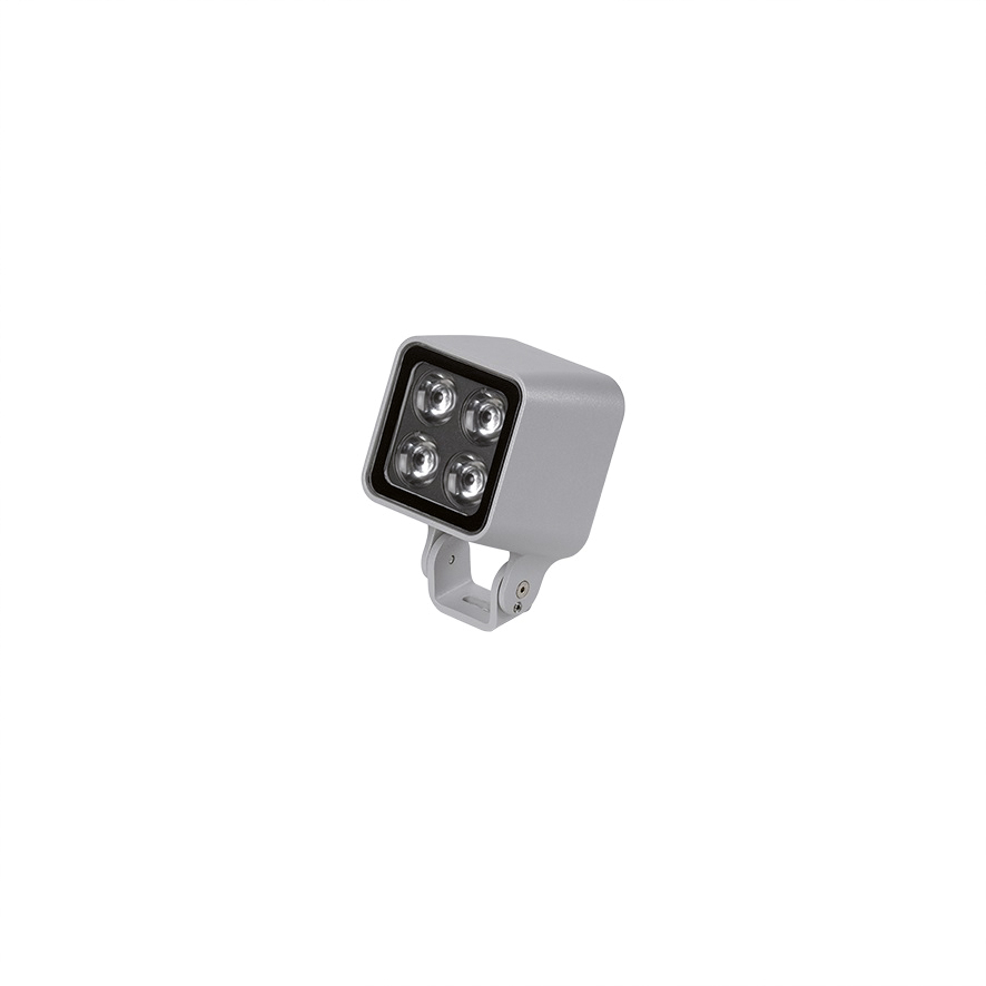 LED-Wandstrahler 4x2,5W Monoflood 1 Konv 3000K 515lm 4LEDs Alu IP65 sw mt