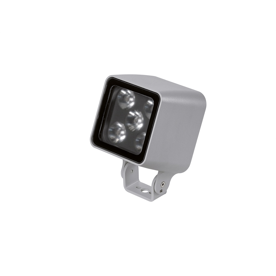 LED-Wandstrahler 27W Monoflood 2 3000K 1752lm Konv 5LEDs Alu IP65 ws mt