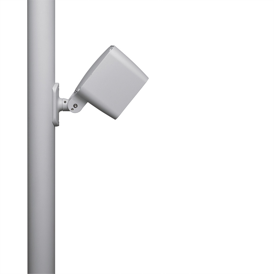LED-Ansatzleuchte 25W Monoflood 2 4000K 1444lm si elektr.Trafo Alu Gl_tr IP65