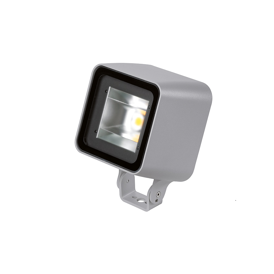LED-Wandstrahler 52W Monoflood 3 3000K 5092lm Konv Dimmung DALI 1LED Alu IP65