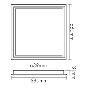 Einbaurahmen ws Alu L680mm H31mm