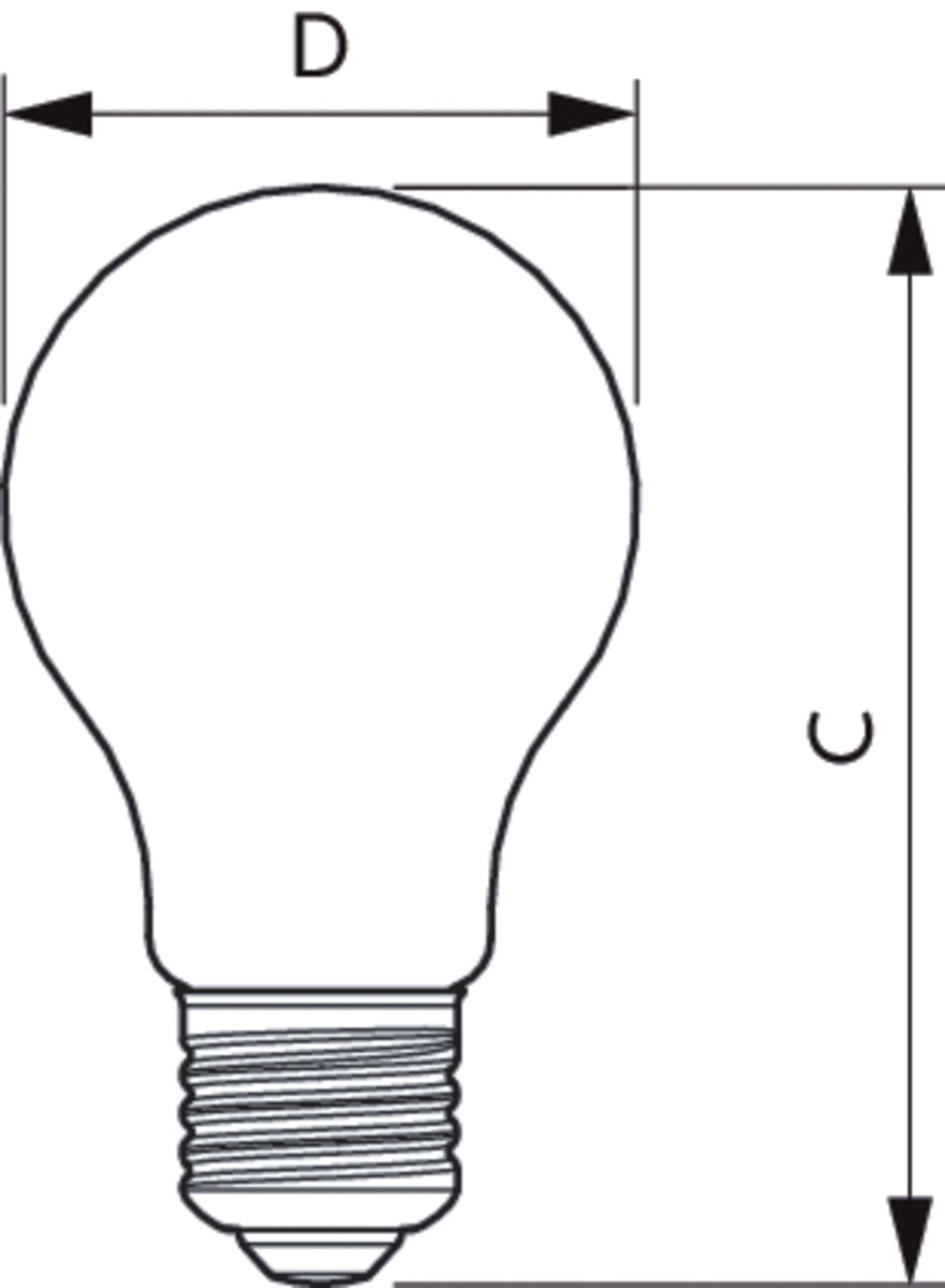 LED-Lampe FM E27 A60 7,5W 2200-2700K ws 806lm F Filamentlampe kl 270° AC