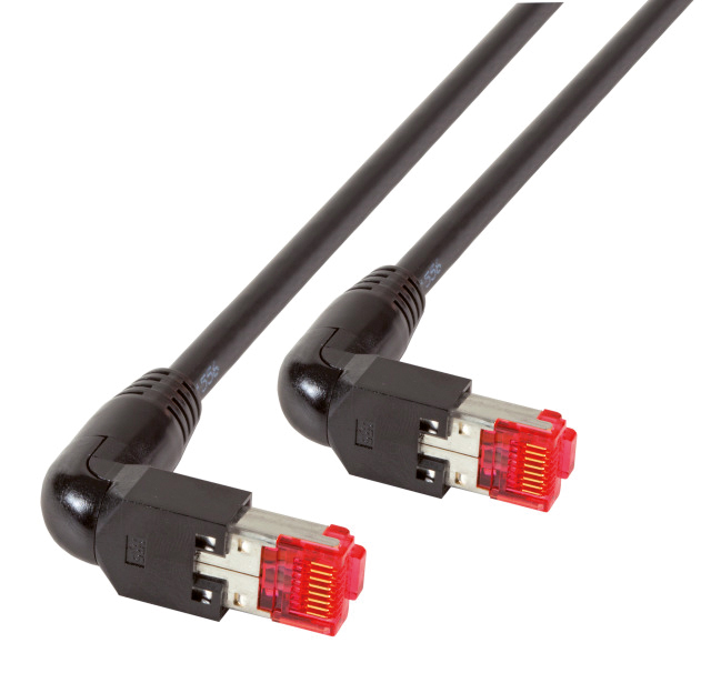 Patchkabel Cat6A 3m sw S/FTP RJ45 AWG27