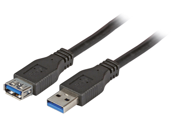 USB-Kabel 1,8m USB-A Stecker Buchse 9p