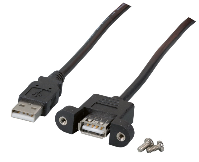 USB-Kabel 1m USB-A Stecker Buchse 4p