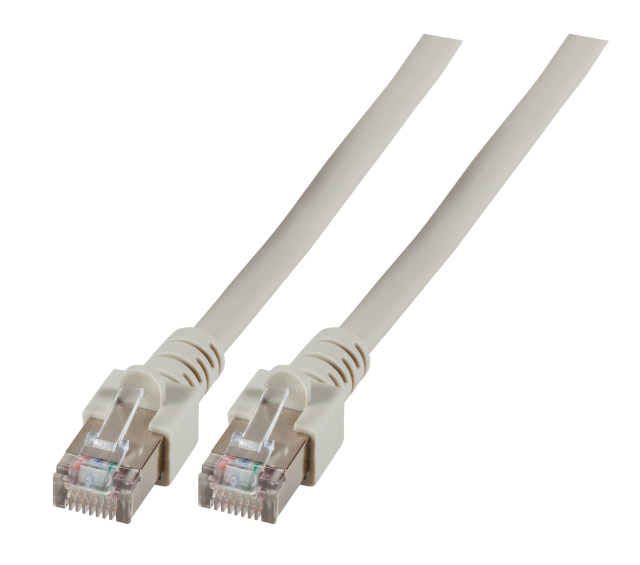 Patchkabel Cat5E 0,7m gr S/FTP RJ45 AWG26