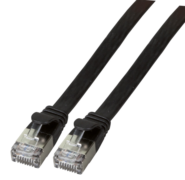 Patchkabel Cat6A 0,15m sw U/FTP RJ45 AWG30