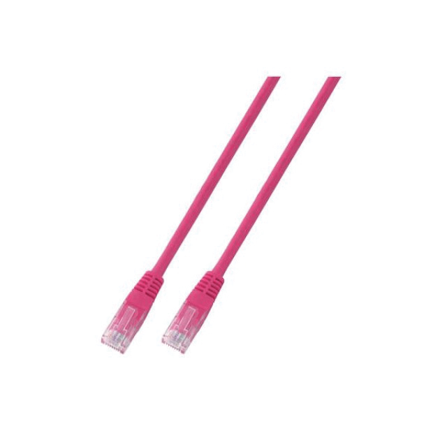 Patchkabel Cat5E 1,5m pi U/UTP RJ45 pink AWG24