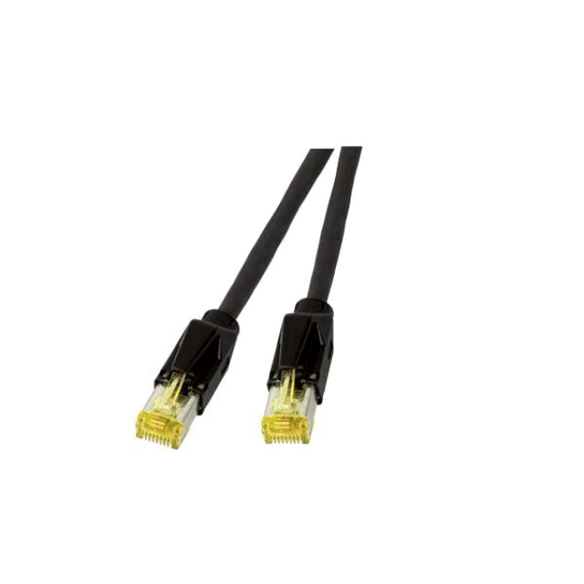 Patchkabel Cat6A 3m sw S/FTP RJ45 AWG27
