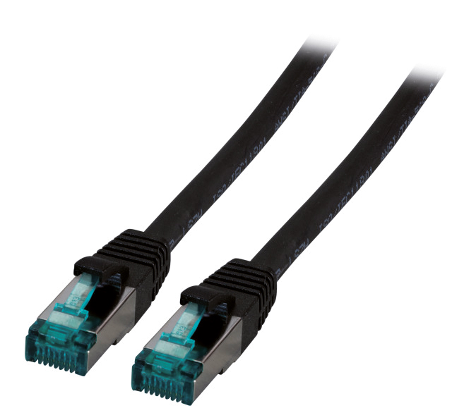 Patchkabel Cat6A 40m sw S/FTP RJ45 AWG27