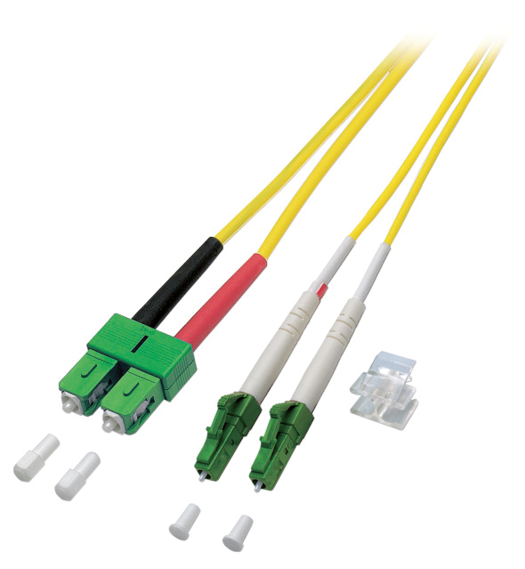 LWL-Patchkabel LC/SC APC SM OS2 50m ge