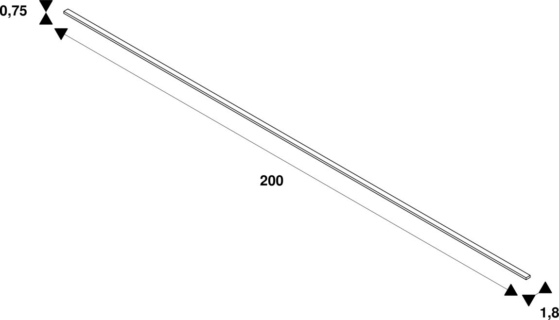 Abdeckung gr Kst L2000mm H7,5mm