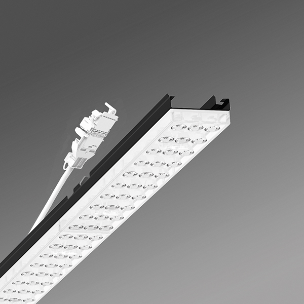 LED-Geräteträger 37W 3000K 5704lm 1LED Konv elektr.Trafo IP20 sw 55x1531x37mm