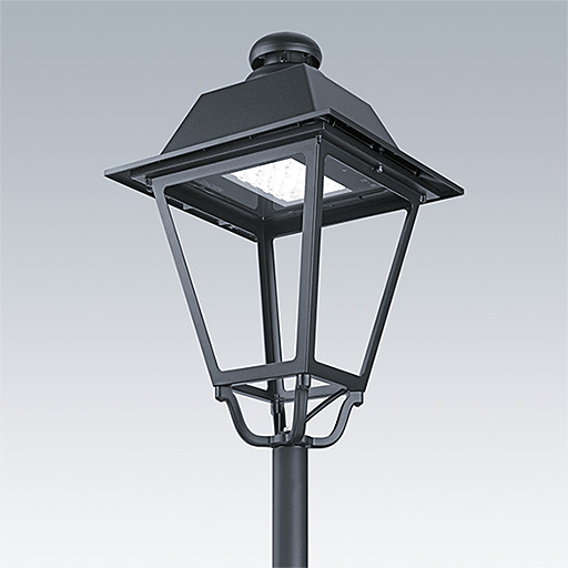 LED-Aufsatzleuchte 27,5W 60mm 2700K Alu 2425lm sw EVG Gl_tr IP66 II