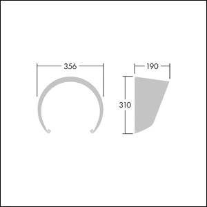 Abblendung sw CONTRAST Kst Ø356x310mm