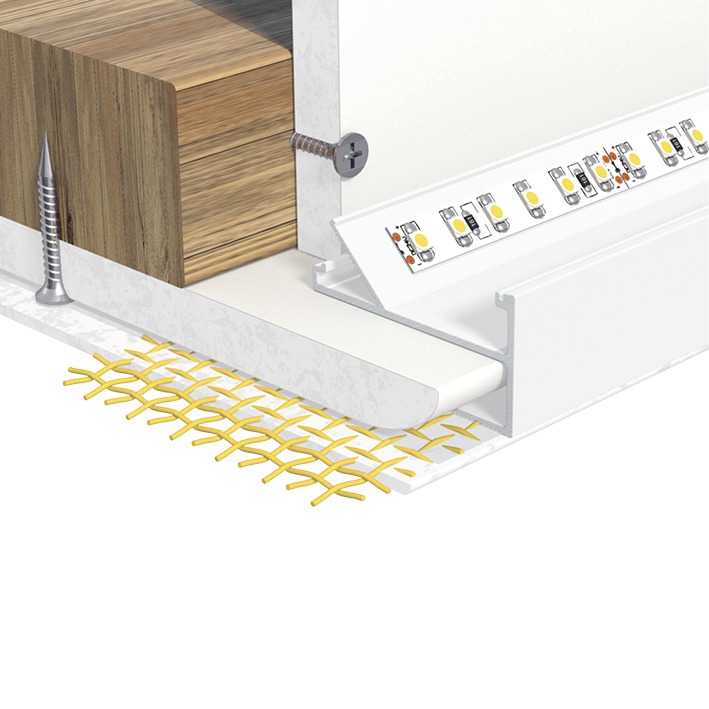 Anbauprofil ws Alu 2000x50x28mm