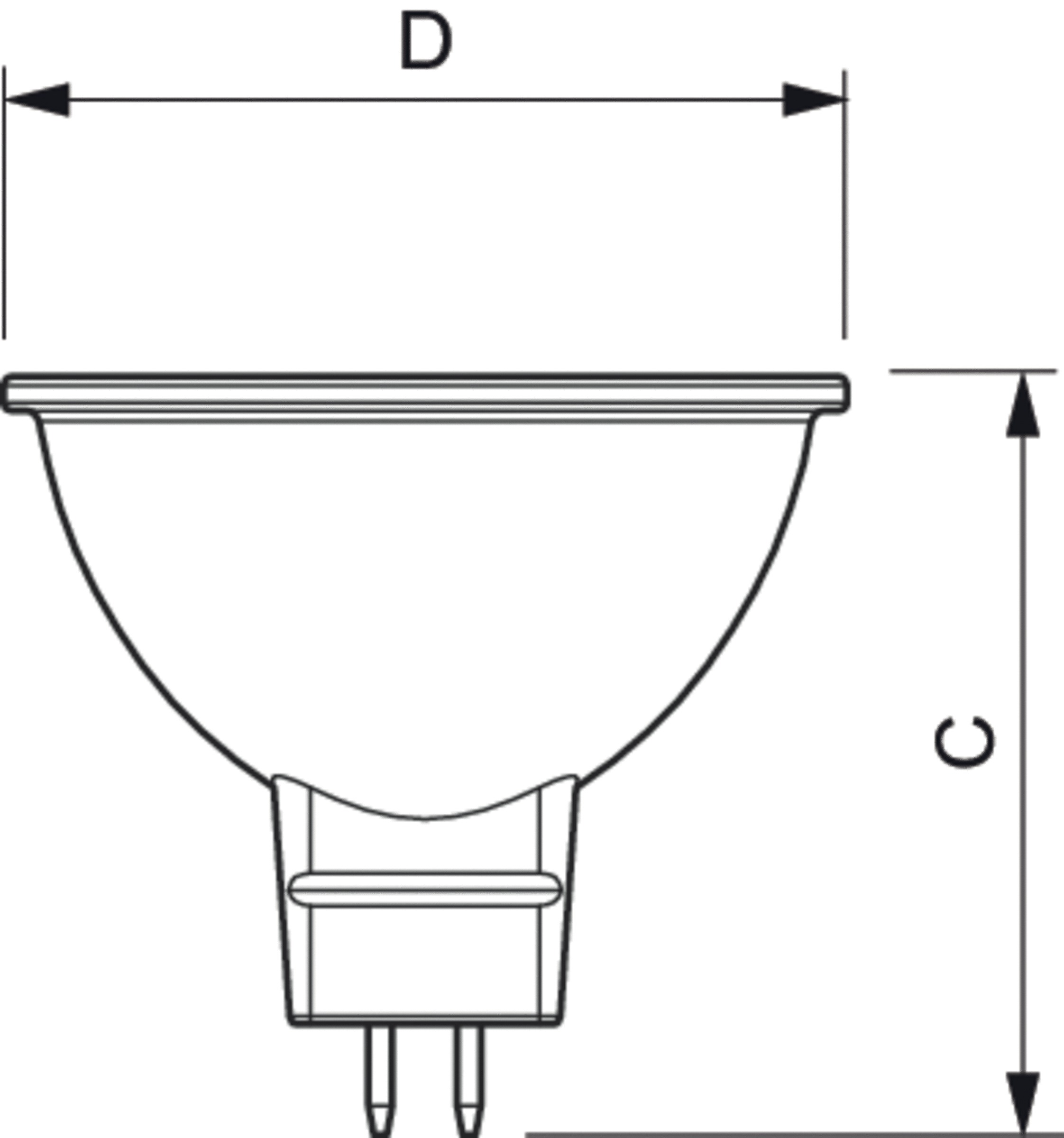 LED-Reflektorlampe GU5,3 MR16 5,8W 2700K 450lm G ws dimmbar 36° AC Ø50,5x45,5mm