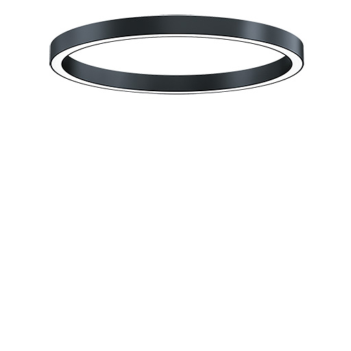 LED-Deckenanbauleuchte 68,5W 3000K Konv 6080lm sw Dimmung DALI IP20 Ø1200x85mm