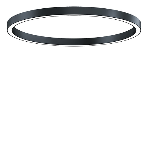 LED-Deckenanbauleuchte 92,3W 4000K Konv 8403lm sw Dimmung DALI IP20 Ø1500x85mm