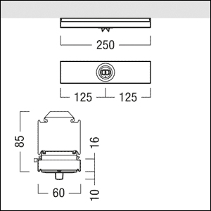 LED-Sicherheitsleuchte 3,2W 4000K 332lm IP20 1LED Deckenanb ÜberwBaust zentral