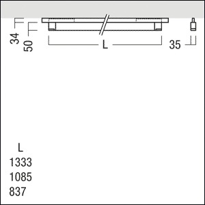 LED-Leuchteneinsatz 30W 4000K 2400lm sw 1LED Konv elektr.Trafo IP20