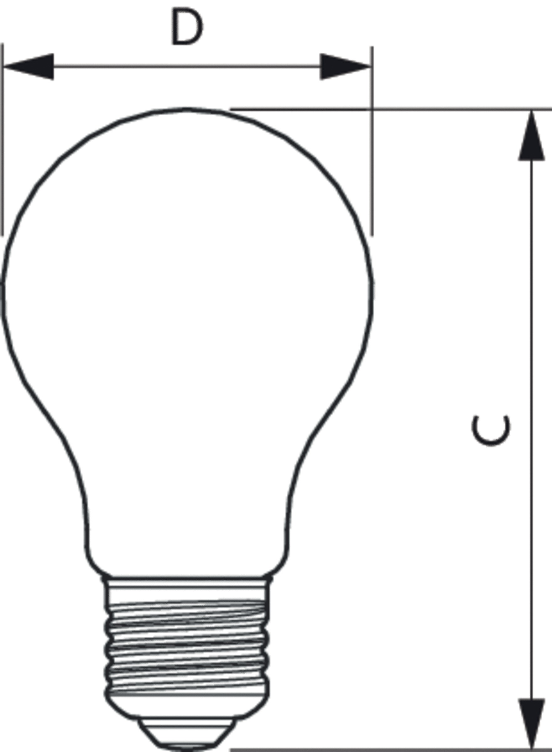 LED-Lampe FM E27 A60 8,5W E 2700K 1055lm kl Filamentlampe ws AC Ø60x104mm