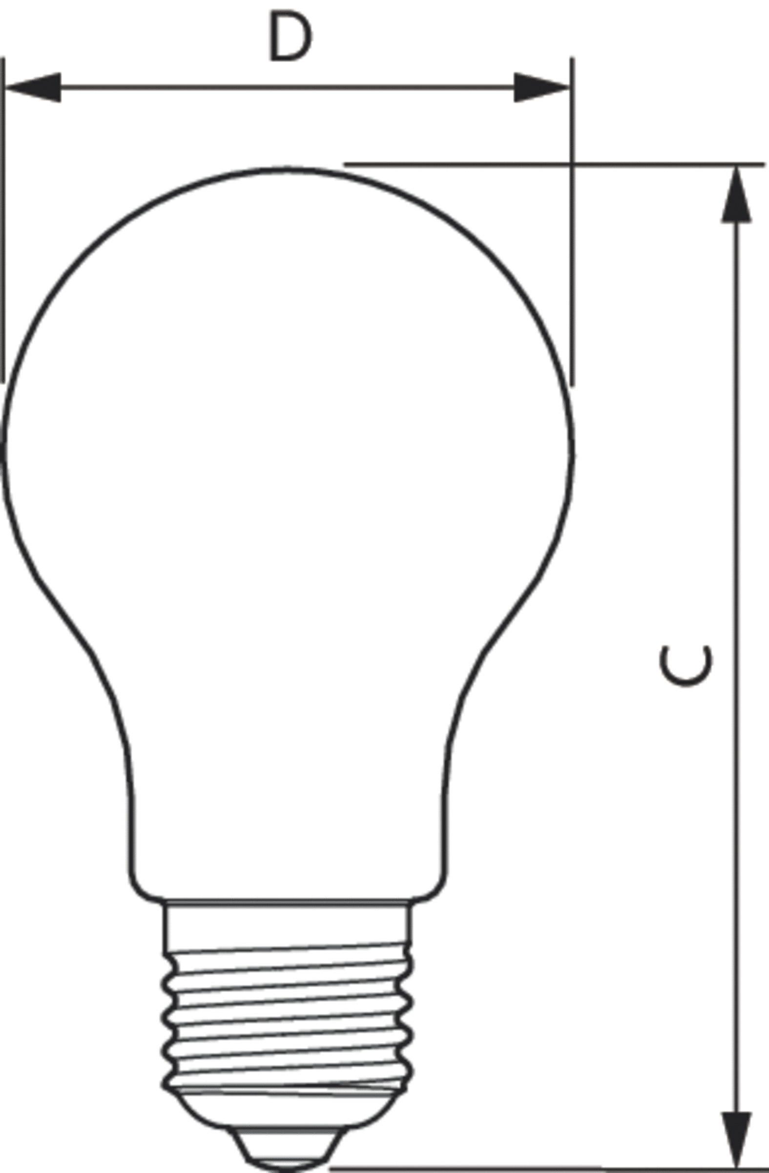 LED-Lampe FM E27 A67 17W D 2700K 2452lm kl AC Filamentlampe ws Ø67x121mm