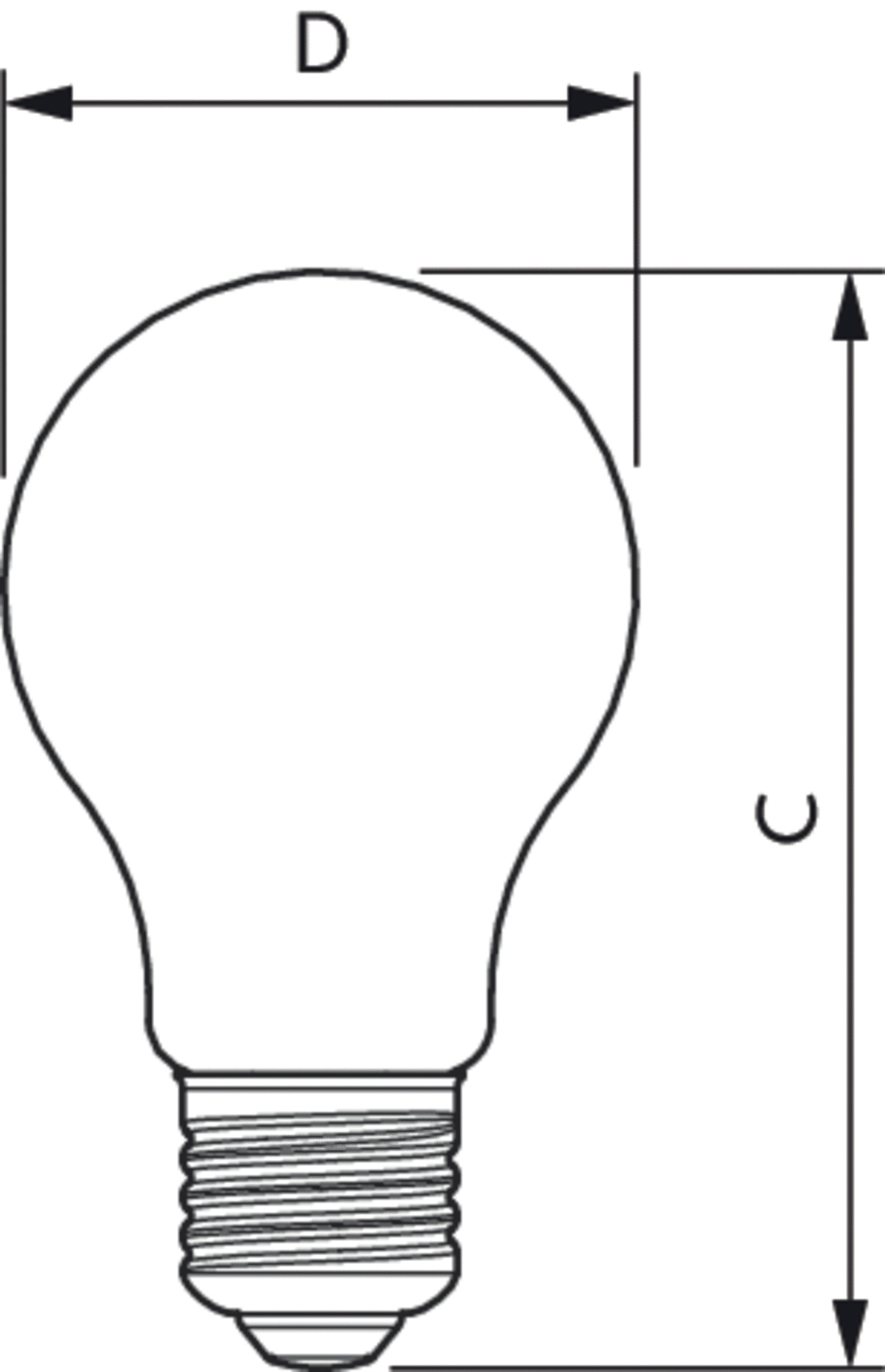 LED-Lampe FM E27 A60 5,9W 2700K 806lm D dim Filamentlampe ws kl dimmbar AC