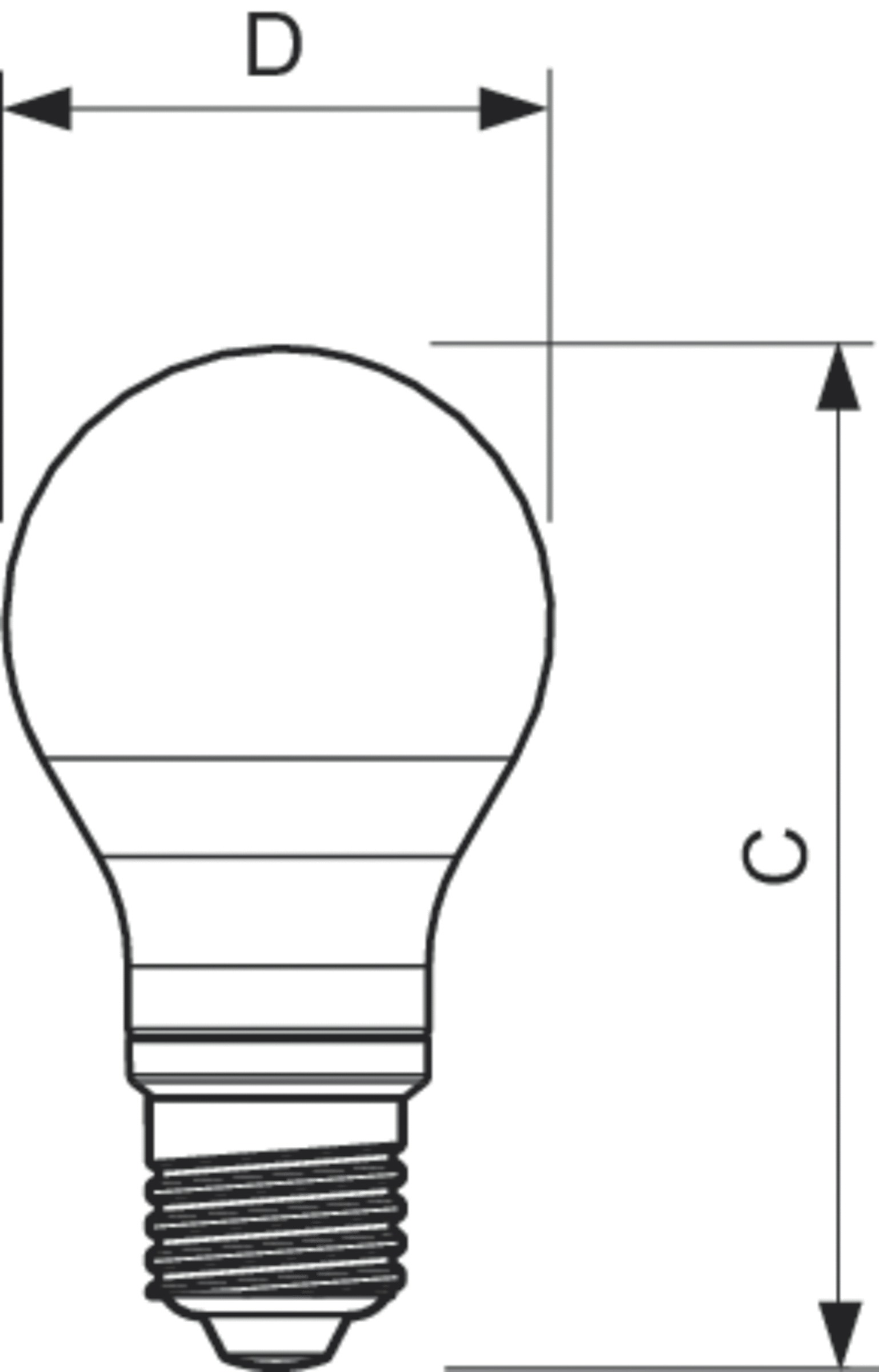 LED-Lampe FM E27 A60 7W E 2700K 806lm ws Filamentlampe mattiert AC Ø60x106mm