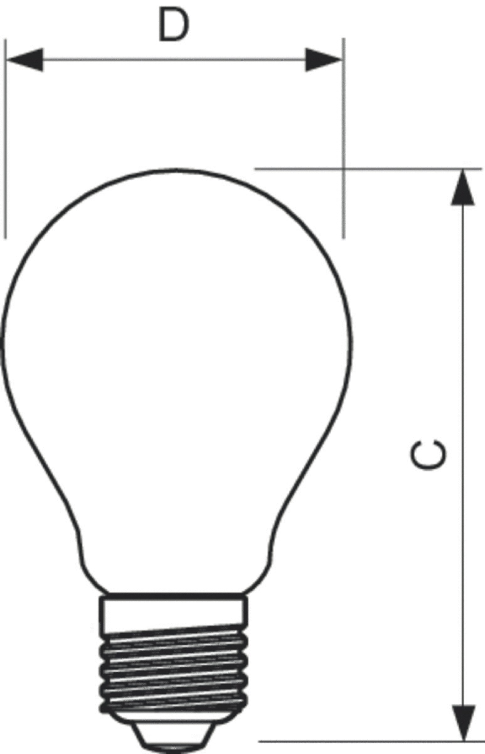 LED-Lampe FM E27 A60 7W 2700K 806lm E kl AC Filamentlampe ws Ø60x106mm 220-240V