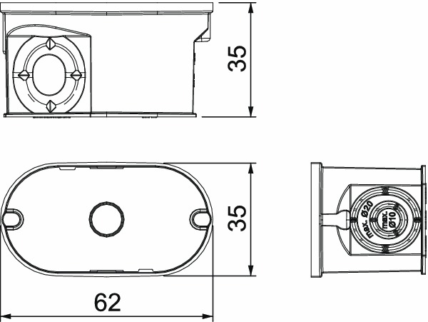 Verbindungsdose UP Kst VerbDose/kast IP30