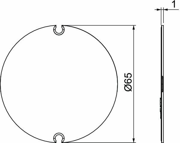 Schraubdeckel Kst Ø65x1,3mm rnd Schraubdeckel