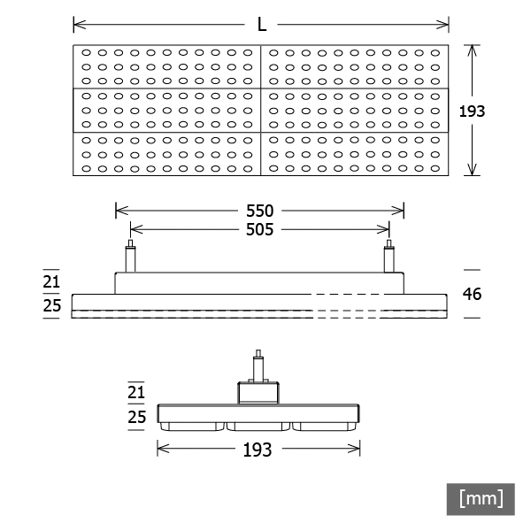 LED-Pendelleuchte 31,6W 4000K 5110lm sw Konv sym 1LED LED nicht austauschbar